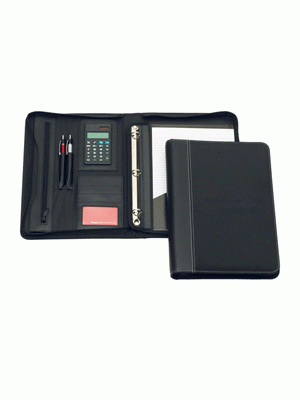 Brighton Leather 3-Ring Zippered Compendium