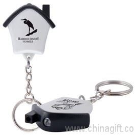 Mini House Flashlight Keytag