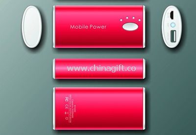 Unique aluminum alloy power bank 5200mah