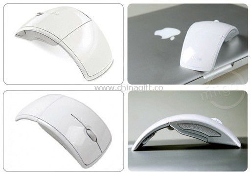 WHITE WIRELESS ARC MOUSE