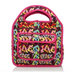 Picnic tote bag with front pocket