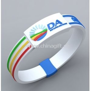 Soft PVC and OEM orders Sports Silicon Bracelets for promotion gifts