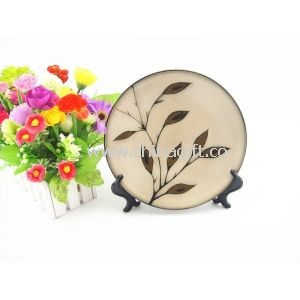 Ceramic 8.5 pizza plate handprint plate