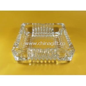 Hotel smoking pressed Clear Glass Ashtray