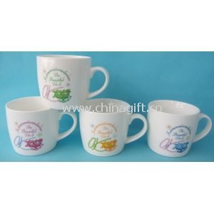 New bone china mug of flower print diamond mug