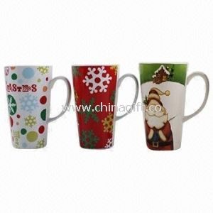 Cani din portelan cu Design de Craciun
