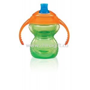 Popular 480ml double wall cup with straw