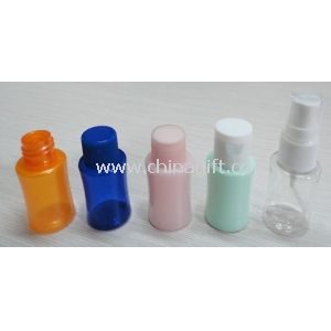 Printed Plastic PET Cosmetic Jars With Various Caps