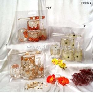 Transparent bathroom sets