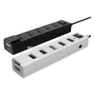 7 portos USB HUB, kapcsoló