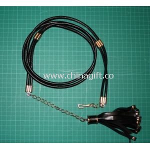 Black Tassels PU waist chain