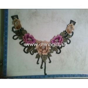 Flower neck cotton collar