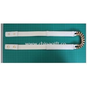 Gold chain and elastic webbing cloth belts for women