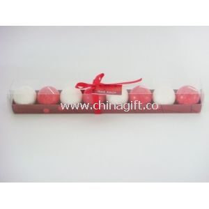 Christmas ball candle set