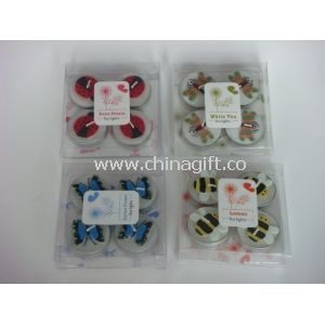 Cute Spring Clove Scented Candle Gift Sets Dragonfly / Butterfly / Bee Shape