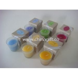 Decal glass jar candle gift set