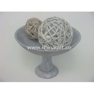 Garden Round Antique Wood Tray Wood Serving Trays For Home Decoration