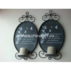Metal Iron Hanging Wall Mountable Candle Holders