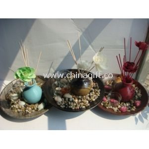 Eucalyptus Patchouli Ceramic Reed Diffuser Set