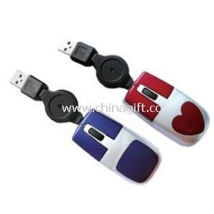 Mini Mouse with retractable cable