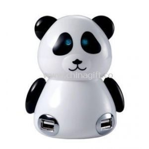 Panda forma 4-kikötő USB Kerékagy