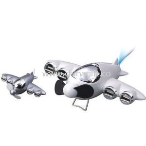 Plane shape 4-Port USB HUB with mini Fan