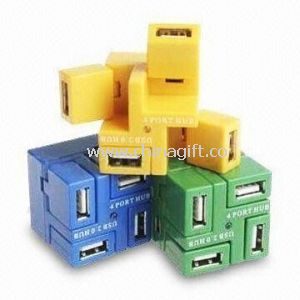 Rotatable 4-Port USB HUB