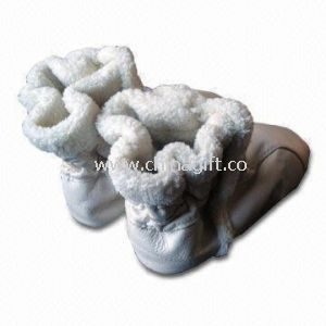 Baby Shoes with Nappa Leather Upper and Suede Sole