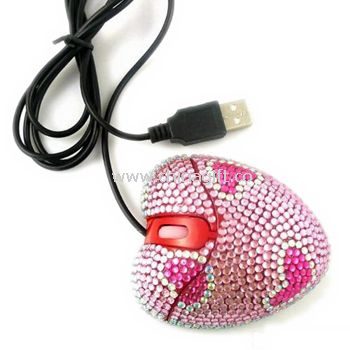 Bling heart shape mouse
