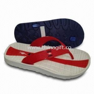 Fashionable Mens Slippers with PVC Upper/Outsole