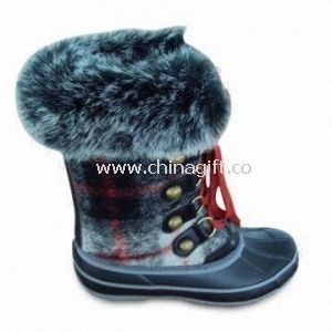 Snow Boot with Nylon Cloth Upper and Warming Lining