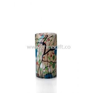 Blue & Black Decorative Glass Vase