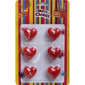 Love Heart Shaped Candles Valentines Candle