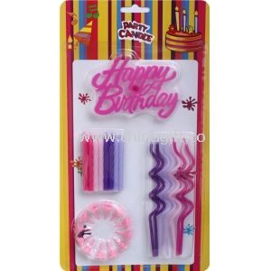 Swirl Craft Party Candle