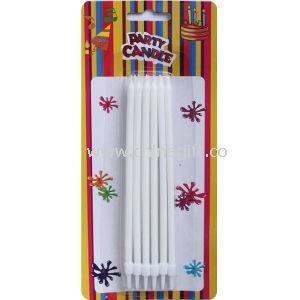 White Candles birthday Candles