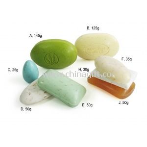 Oatmeal hotel soap with different shapes