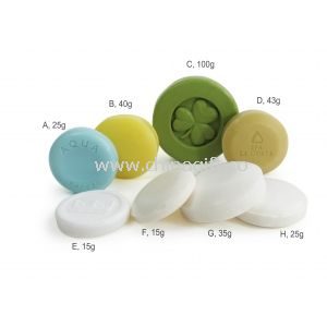 Round colorful hotel soap with essential oil for stars hotel