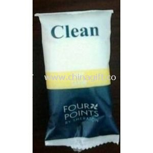 White bar hotel soap with customized fragrance