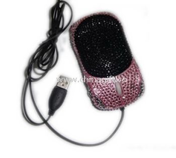 Customized bling Ferrari car mouse
