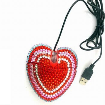 Heart diamond mouse