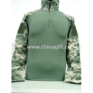 Green Long Thick Mens Cargo Shirt