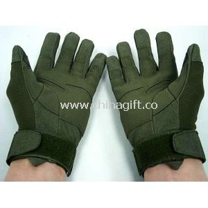 Mens Outdoor Airsoft / Handgun Shooting Gloves Olive For Combat