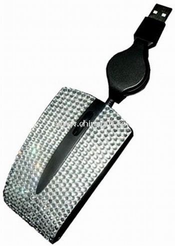Metal rhinestone mouse