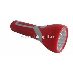 7 LED Flashlight Rechargeable Plastic Torch