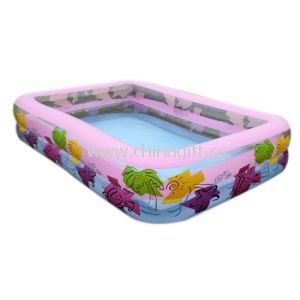 Family Inflatable Swimming Pools Durable With Silk Print