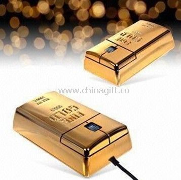 Gold bar usb mouse