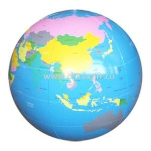 Personalized Pvc Inflatable Globe Beach Balls