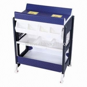Multifunction Baby Change Mat/Bathtub with Unlocking Caster