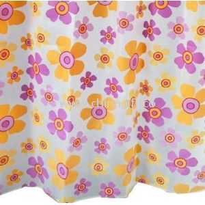 Pink Floral Shower Curtain