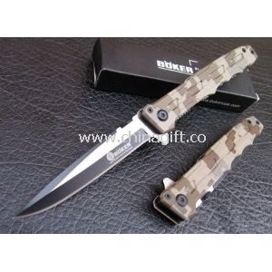 Blacking coating camo handle german knife